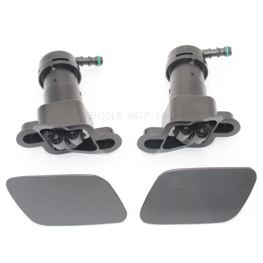 For Audi A4 B7 Avant 2005 2006 2007 2008 New Headlight Washer Lift Cylinder Spray Nozzle Jet + Cover Cap - Image 2