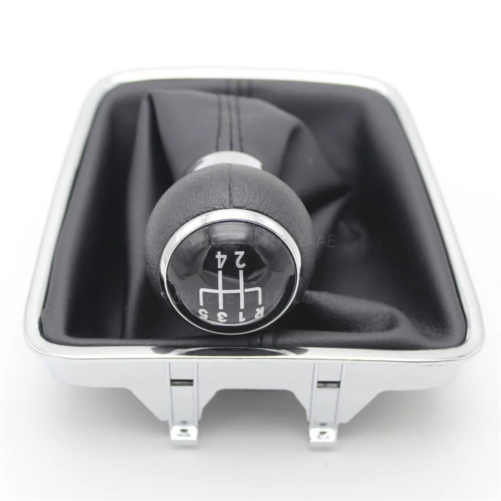 For VW Golf Plus 2005 2006 2007 2008 2009 2010 2011 2012 2013 2014 New 5 Speed Car Gear Stick Shift Knob PU Leather Boot - Image 2