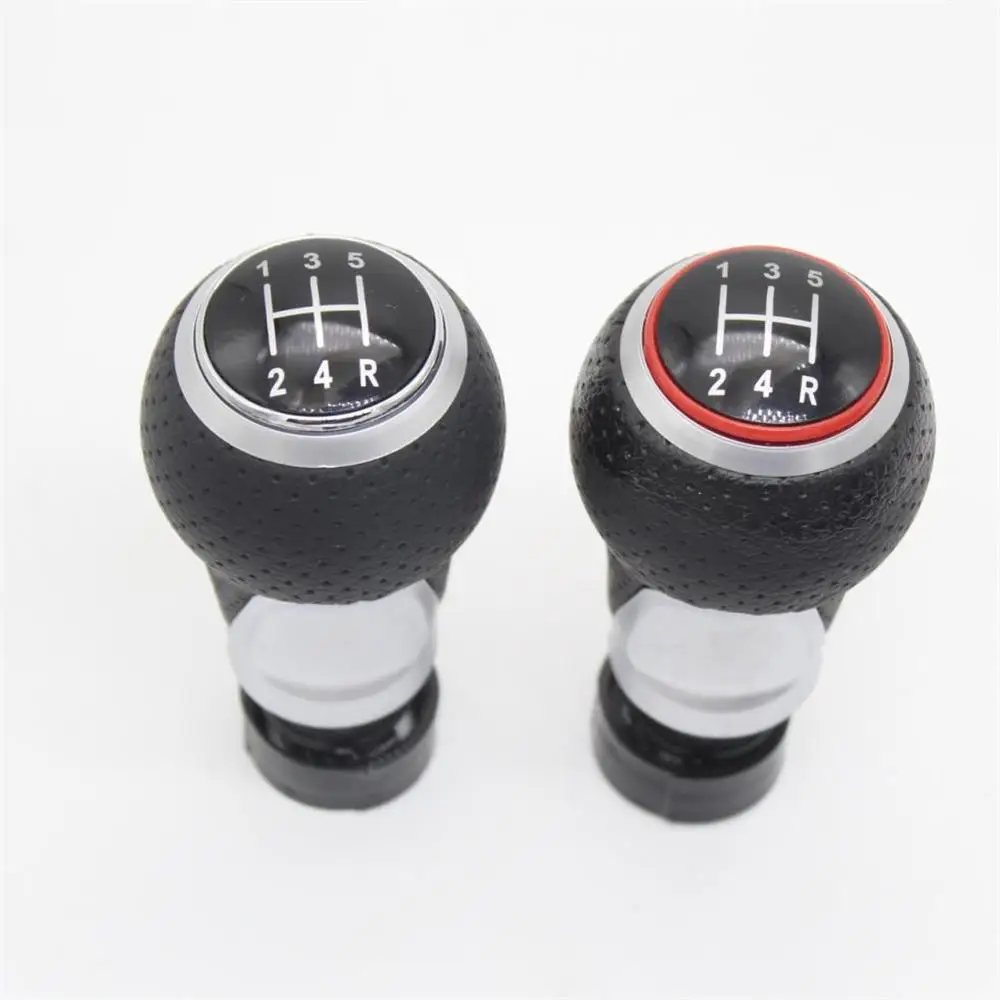 For Audi A1 2011 2012 2013 2014 2015 2016 2017 2018 Car 5 / 6 Speed 12 mm Insert Hole Gear Stick Shift Level Knob Leather Cover - Image 4