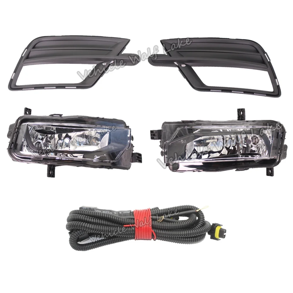 For VW Caddy 2016 2017 2018 2019 Car-Styling Halogen Fog Lamp Light Grille Cover /Wire Harness Assembly - Image 2