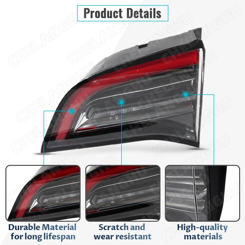 LED Rear Lamp Inside 4PIN Tail Light For Tesla Model 3/Y 2020 2021 2022 2023 Car Inner Taillight 1502088-00-B 1502089-00-B - Image 4