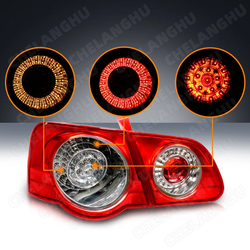 Auto LED Rear Tail Light For VW Passat B6 Sendan 2006 2007 2008 2009 2010 2011 Car-Styling Outer inner left right side - Image 3