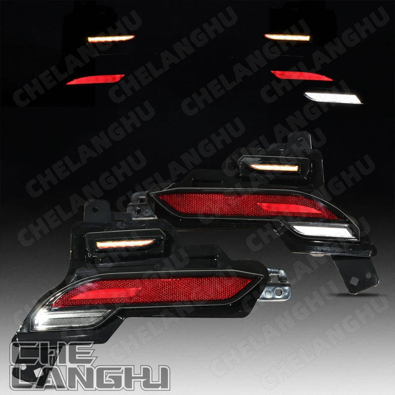 Rear Bumper Reflectors Lights For Tesla Model Y 2025 2026 Warning Lamp Stop Light With Bulb Fake spotlight Car 1979444-10-D - Image 2