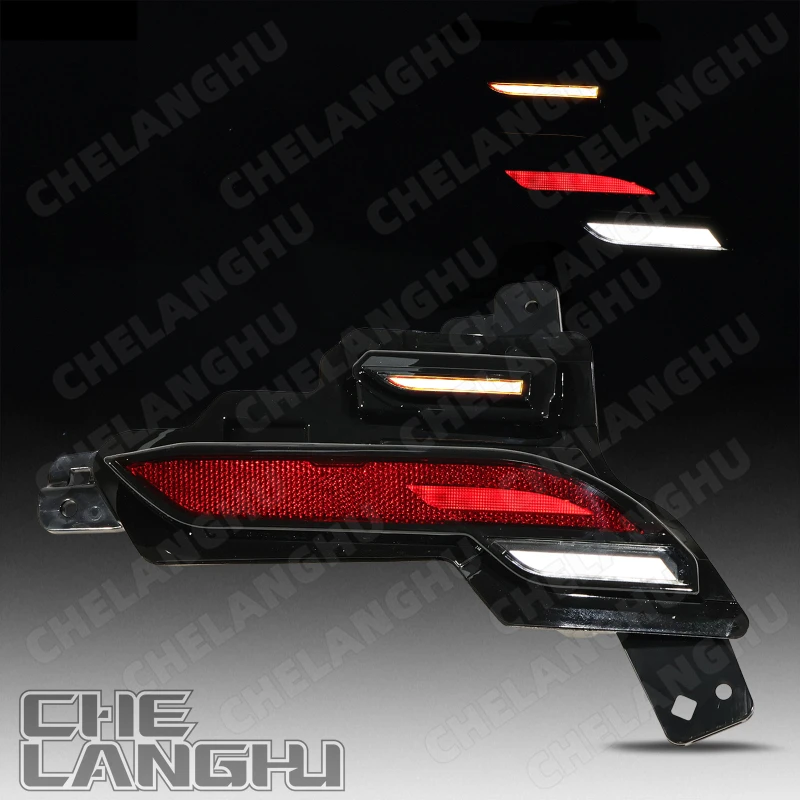 Rear Bumper Reflectors Lights For Tesla Model Y 2025 2026 Warning Lamp Stop Light With Bulb Fake spotlight Car 1979444-10-D - Image 3